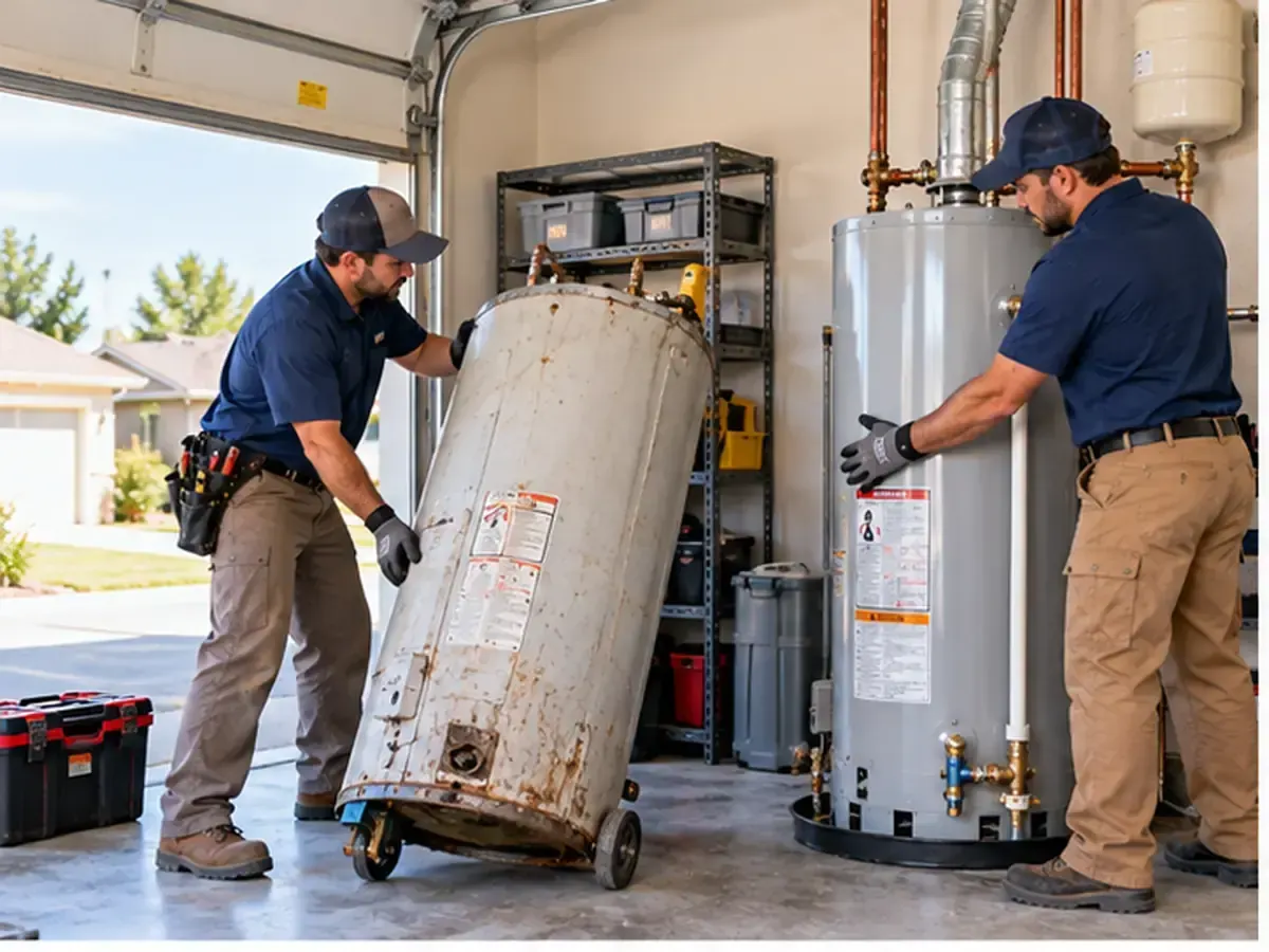 Water heater replacement service in Schertz, Texas